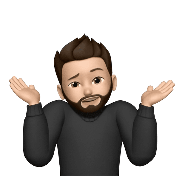 Memoji of Patrick shrugging