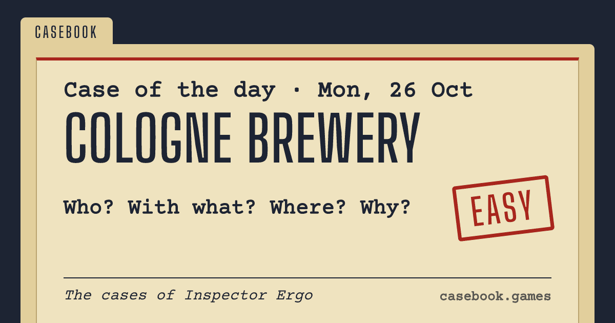 Casebook: today's case of the day